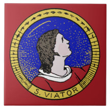 Rundbild des hl. Viator von Lyon, des Katecheten (