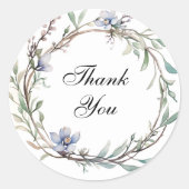 Rundblumen-Hochzeiten-Siegel Runder Aufkleber (Vorderseite)