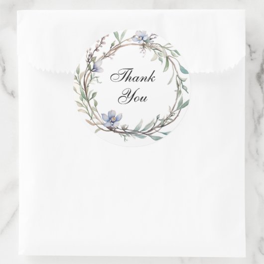 Rundblumen-Hochzeiten-Siegel Runder Aufkleber (Tasche)