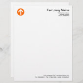 Rundbogen - Orange Briefkopf (Vorne/Hinten)