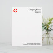 Rundbogen - Rot Briefbogen (Stehend Vorderseite)