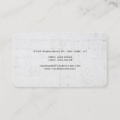 Rundbogenwand Brick Einzigartig Moderne Minimalist Visitenkarte (Rückseite)