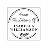 Rundbotanisch aus der Bibliothek des Buchzeichens Gummistempel (Prägung)