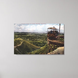 Rundbrücke Pazifische Eisenbahnansicht Leinwanddruck