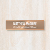 Rundbürste für Kupfermetall Türschild (Vorderseite )