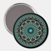 Runddekoration mit Fraktal Magnet (Vorderseite/Rückseite)