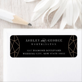 Runddiamant Gem Geometric Monogram Chic Wedding