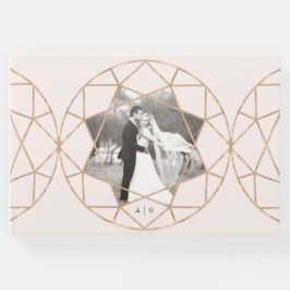 Runddiamant Geometric Chic Wedding Foto Gästebuch
