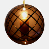 Runddraht und Kerzenschmuck Keramikornament (Hinten)