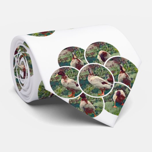 Rundduck-FotoCollage, Neck Tie Krawatte (Gerollt)