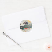 Runde 1 1/2" DRAGON-Aufkleber Runder Aufkleber (Umschlag)