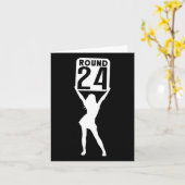 Runde 24 karte (Gelbe Blume)