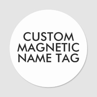 RUNDE 3" Individuelle magnetische Namensschild-Vor Namensschild