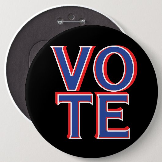 Runde 6" Button Abstimmung Button Präsidentschafts (Vorne & Hinten)