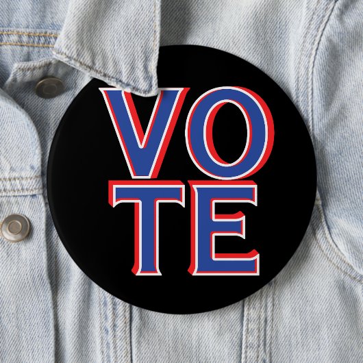 Runde 6" Button Abstimmung Button Präsidentschafts (Beispiel)