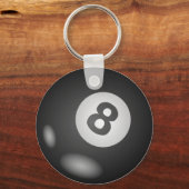 Runde 8 Ball-Schlüsselanhänger Schlüsselanhänger (Vorderseite)
