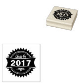 Runde Abzeichen-Klasse 2017 Briefmarke aus Kautsch Gummistempel (Stempel)