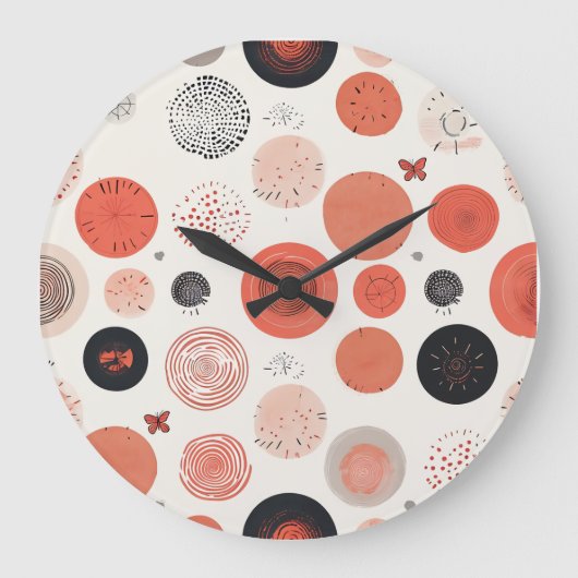 Runde Acryllenhalterung Große Wanduhr (Vorderseite)