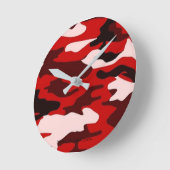 Runde Acrylmauer-Uhr - Camouflage Wanduhr (Winkel)