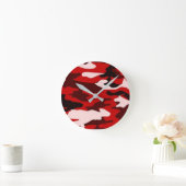 Runde Acrylmauer-Uhr - Camouflage Wanduhr (Zuhause)