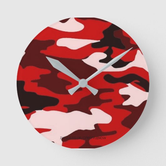 Runde Acrylmauer-Uhr - Camouflage Wanduhr (Vorderseite)