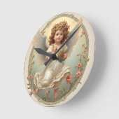 Runde Angel Pillow Wanduhr (Winkel)