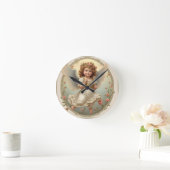 Runde Angel Pillow Wanduhr (Zuhause)