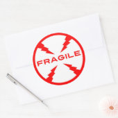 Runde Aufkleber für das zerbrechliche Symbol (Umschlag)