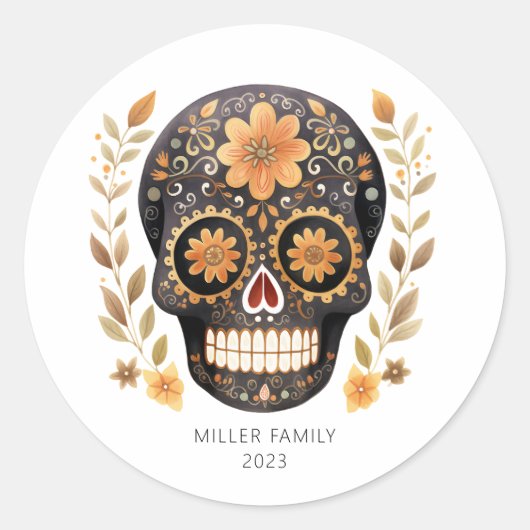 Runde Aufkleber für Zucker (Vorderseite)