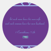 Runde Aufkleber (Lila Dreiecke) RFO©️ 2024 (Vorderseite)