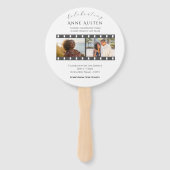 Runde Beerdigung Programm Fan Classic & Soft Fächer (Rückseite)