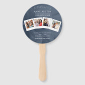 Runde Beerdigung Programm Fan Classic & Soft Fächer (Rückseite)