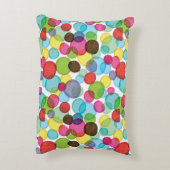 Runde Blasen Kinder Muster 2 Dekokissen (Rückseite(Vertikal))