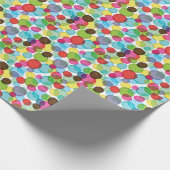 Runde Blasen Kinder Muster 2 Geschenkpapier (Ecke)