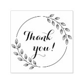 Runde Blätter Doppelkranz Vielen Dank Permastempel (Design)