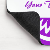 Runde Blume - Lila Mousepad (Ecke)