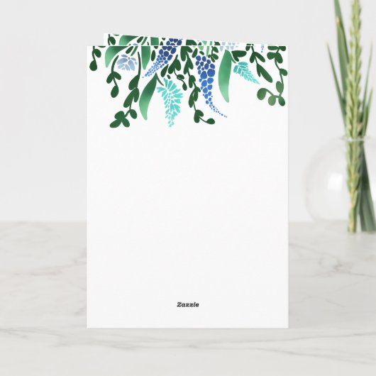 Runde Blume Lover Brown Horse Einladung (Rückseite)