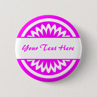 Runde Blume - Magenta Button
