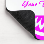 Runde Blume - Magenta Mousepad (Ecke)