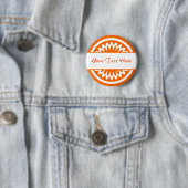 Runde Blume - Orange Button (Beispiel)