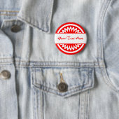 Runde Blume - Rot Button (Beispiel)