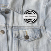 Runde Blume - Schwarz Button (Beispiel)