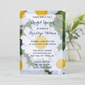 Runde Blumendusche mit Daisy Einladung (Stehend Vorderseite)