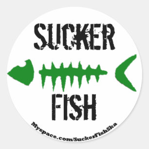 Runde Bonefish-Aufkleber Runder Aufkleber