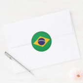 Runde Brasilien Runder Aufkleber (Umschlag)