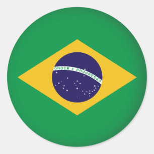 Runde Brasilien Runder Aufkleber