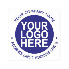 Runde Briefmarke der selbstbedruckten Rücksendeadr Permastempel