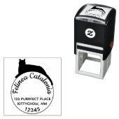 Runde Briefmarke für die Selbstfärbung der schwarz Permastempel (Beispiel)