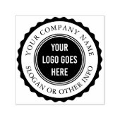 Runde Briefmarke-Rahmen-Firmenlogo Permastempel (Design)