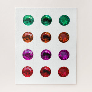 Runde brillante Farbsteine-Puzzle Puzzle